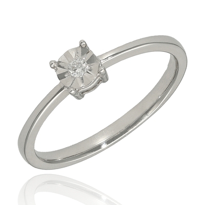 Fehér arany gyűrű 53-as méret (B48173_3I)